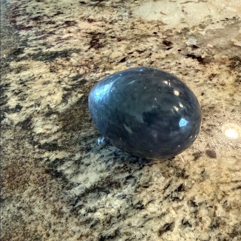 Polished Decorative Stone Egg Collection (6) - Mixed Natural Colors - Picture 5 of 7